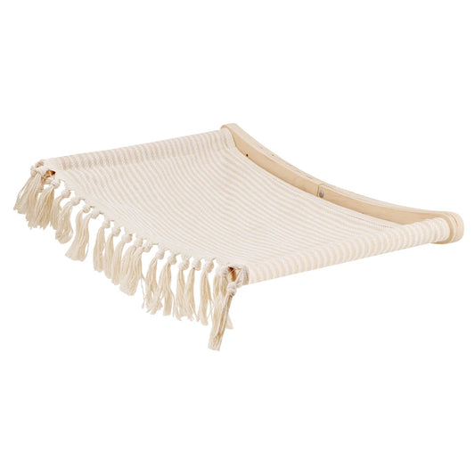 PurrPod™ LoftLounge | Wall-Mounted Macrame Cat Hammock & Climbing Tower with Steps and Wooden Platform | MyArturito