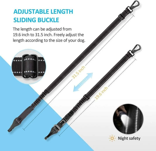 Dog Seat Belt for Car, Dog Car Harnesses Suitable for Safety Belt Buckle