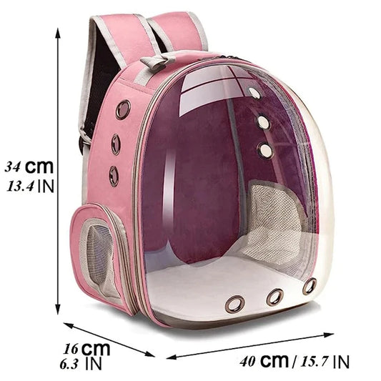 PawGo | Capsule Backpack | Transparent Pet Carrier for Cats & Small Dogs | MyArturito