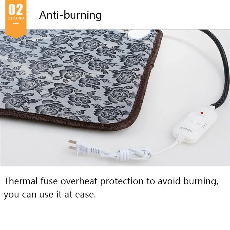 Pet Heated Mat Dog Temperature Adjustable Dog Heating Pad Waterproof Electric Heating Pad 3,9 Gears Timer Dog Sleeping Supplies