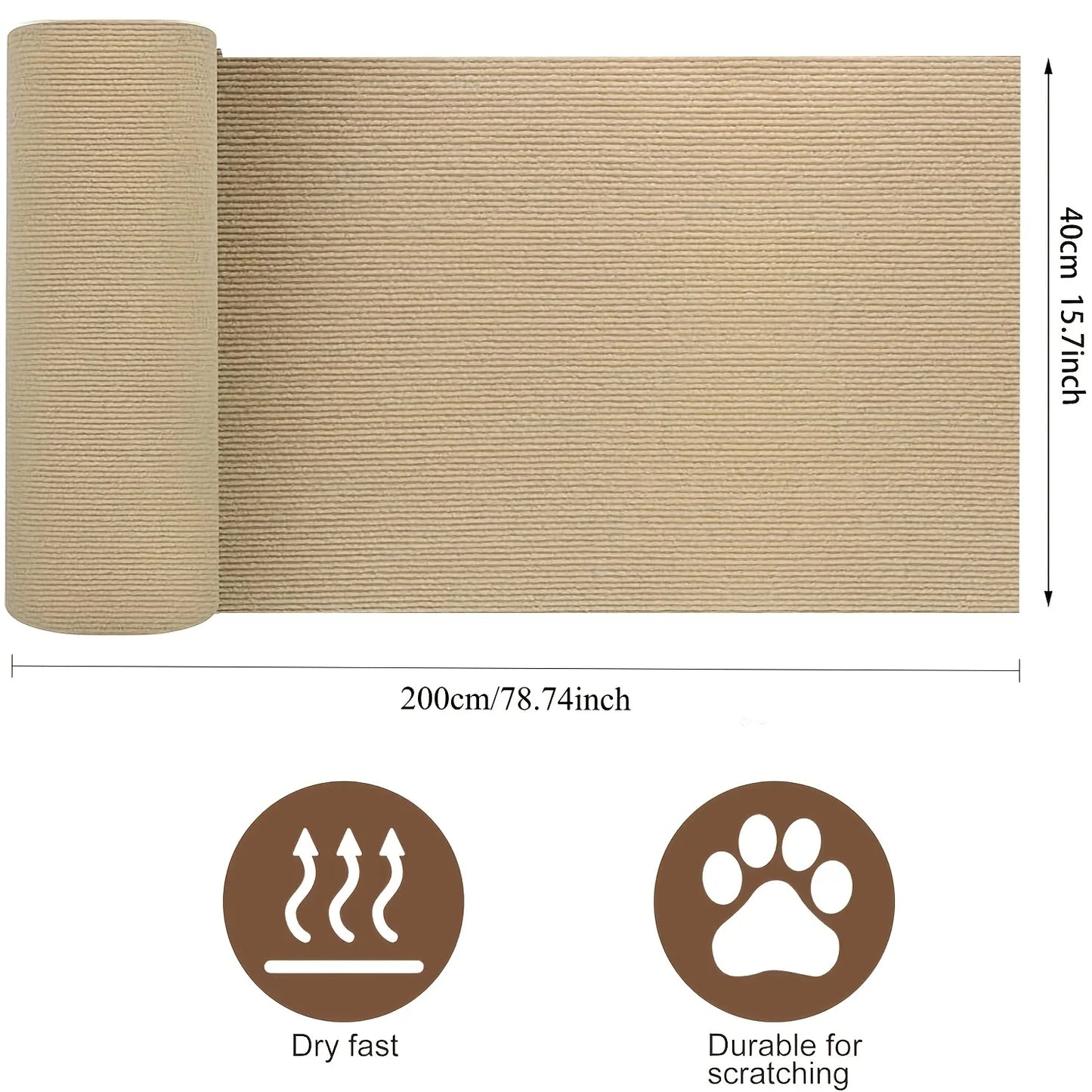 Cat Climbing Pad Self Adhesive Scratch Proof Wall Protector Durable Non Shedding Paste Board for Cats Furniture Protector