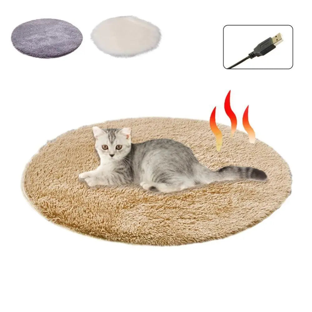 40cm Pet Heating Pad Waterproof Anti-scratch Dog Cat Heating Pad USB Interface Anti-leakage Winter Heater Puppy Kittens
