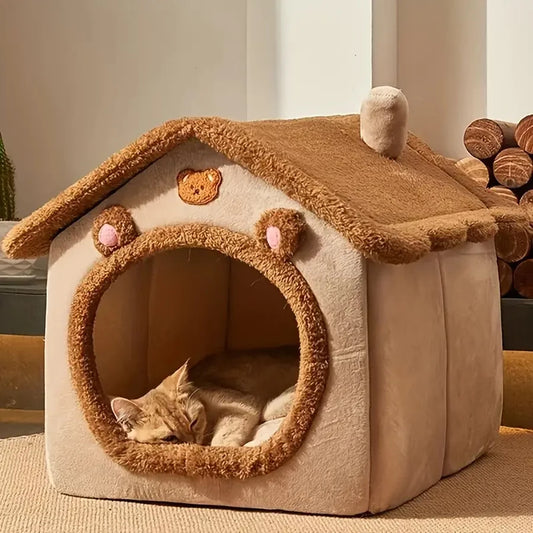 PurrPod™ Cocoa Cove | Cozy Fiber Cat House | Soft, Durable & Stylish Hideaway | MyArturito
