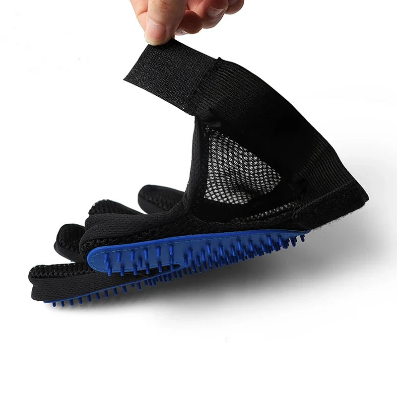 Silicone Pet Grooming Gloves Cats Hair Brush and Comb Gloves to Bathe Dogs Cleaning Hair Removal for Dog Animal Use Supplies
