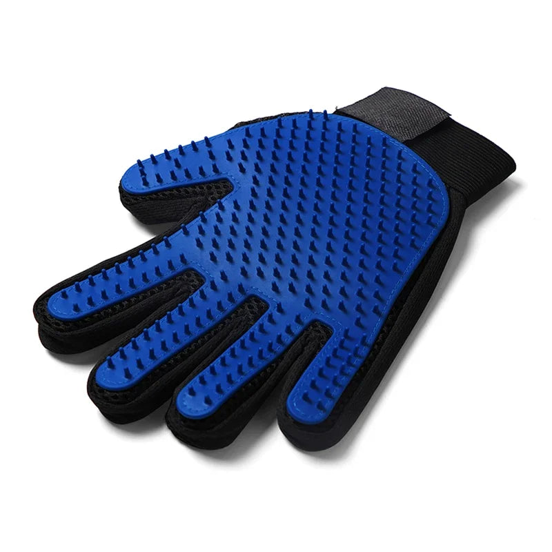 Silicone Pet Grooming Gloves Cats Hair Brush and Comb Gloves to Bathe Dogs Cleaning Hair Removal for Dog Animal Use Supplies
