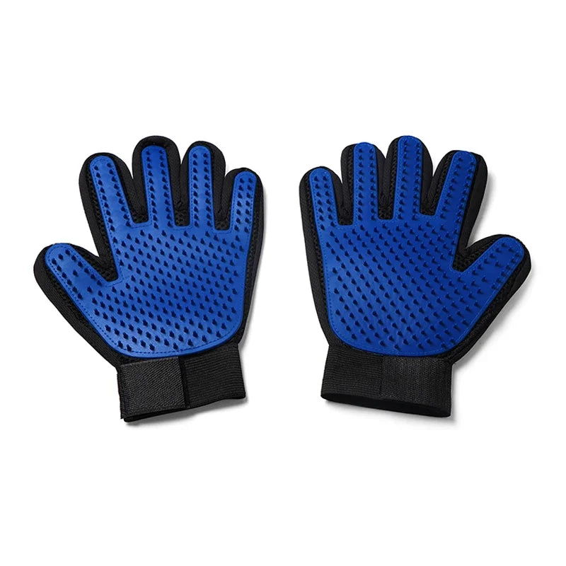 Silicone Pet Grooming Gloves Cats Hair Brush and Comb Gloves to Bathe Dogs Cleaning Hair Removal for Dog Animal Use Supplies