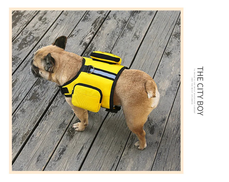 Pet supplies Dog Backpack for Hiking Camping Travel Waking Saddle Bag for Small Medium Dog Waterproof Tactics Pack