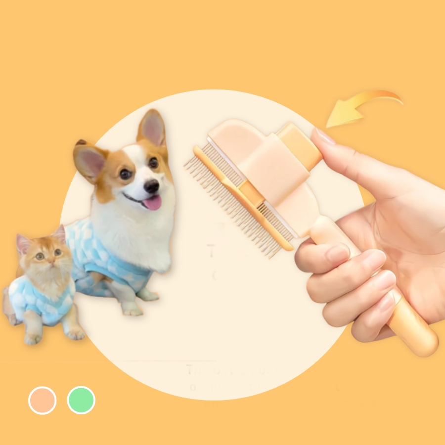 Cat & Dog Grooming Comb Self-Cleaning Dematting Brush | MyArturito