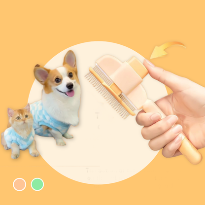 Cat & Dog Grooming Comb Self-Cleaning Dematting Brush | MyArturito
