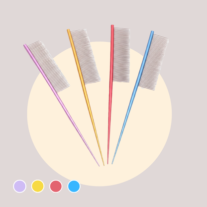 Cat Grooming Comb Copper & Stainless Steel Hairbrush 19cm | MyArturito