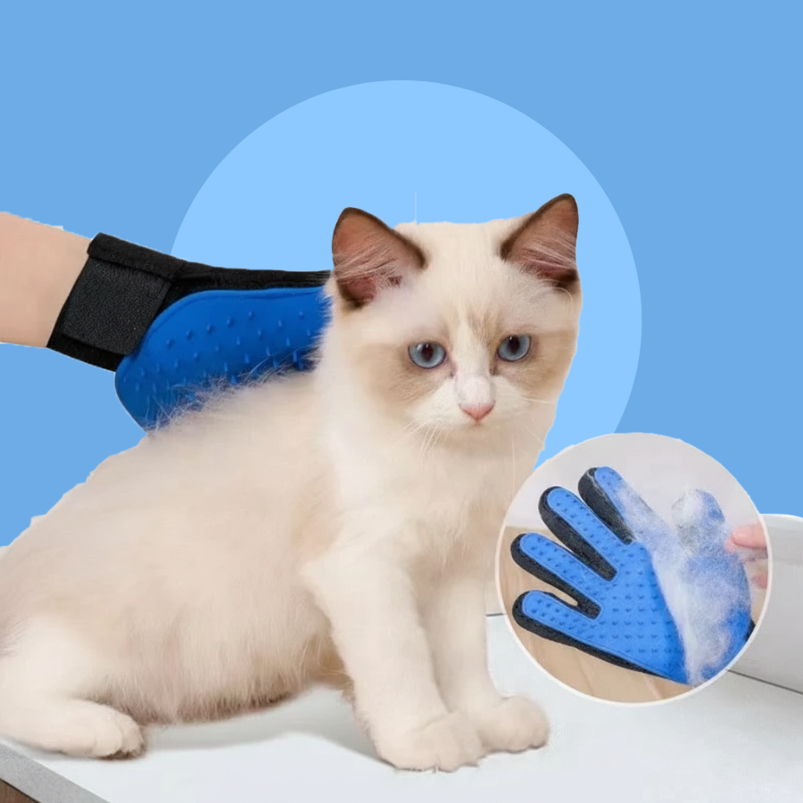 Cat Grooming Glove Rubber Hair Removal & Massage Brush | MyArturito