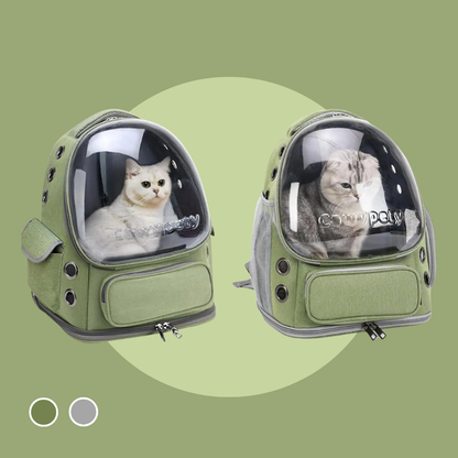 Transparent Travel Backpack Folding Pet Carrier For Cats & Small Dogs | MyArturito