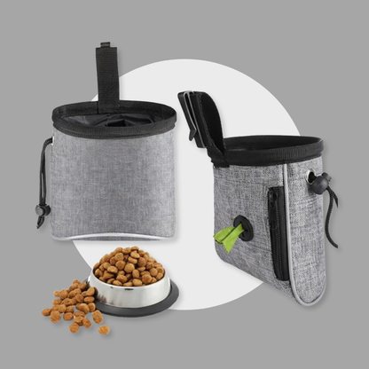 Dog Treat Training Pouch Oxford Cloth w/ Poop Bag Dispenser 14.5×15cm | MyArturito