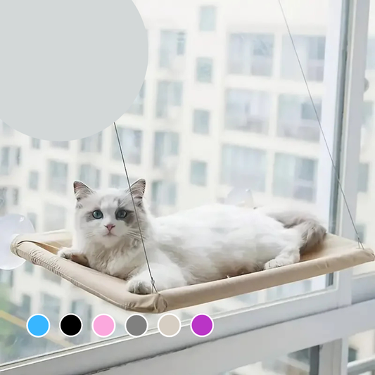 Ultra-Soft Cat Window Hammock Secure Suction Cup Perch Breathable Fabric Bed | MyArturito