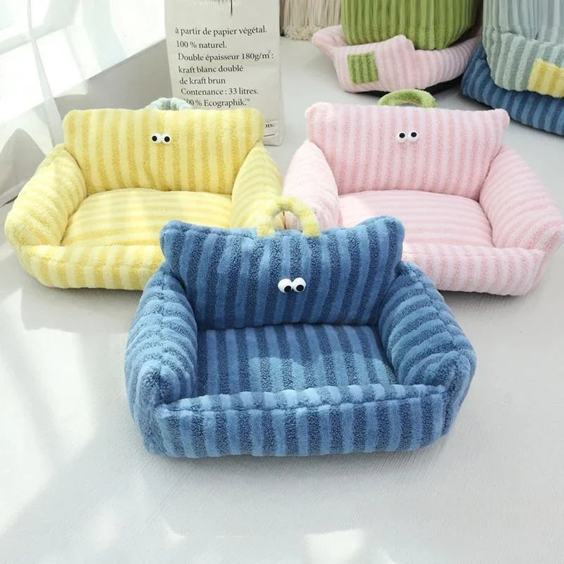 Puppy Special Sofa Kennel Winter Warm Pet Internet Celebrity Cat Nest Small Dog Dog Sleeping Mat Cushion Winter Bed