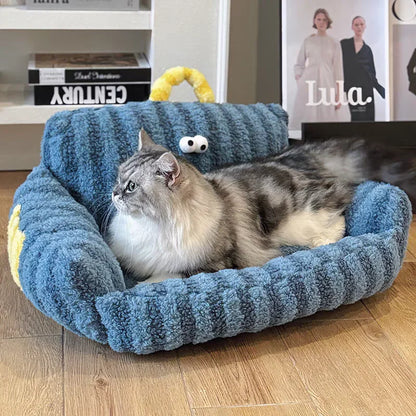 Puppy Special Sofa Kennel Winter Warm Pet Internet Celebrity Cat Nest Small Dog Dog Sleeping Mat Cushion Winter Bed
