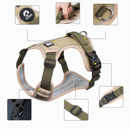 Harness Reflective Saddle Dog Adjustable Pet Harness No Pull Walking Training Small Medium Large Big Dogs Chest Strap Product