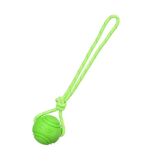 Dog Ball Toy With Rope Chew & Dental Cleaner Interactive Play | MyArturito