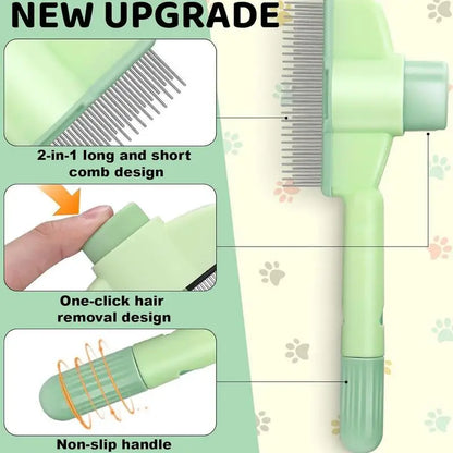 Cat Grooming Comb | Self-Cleaning Dematting Brush | MyArturito