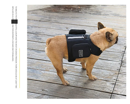 Pet supplies Dog Backpack for Hiking Camping Travel Waking Saddle Bag for Small Medium Dog Waterproof Tactics Pack