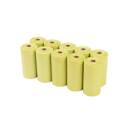 1-24Roll Corn Starch Biodegradable Pet Garbage Bag Compostable Vest Style Cat Dog Poop Trash Bags Outdoor Pets Carriers Tool