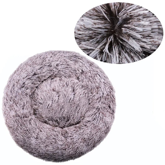 Round Pet Bed Plush Large Dog And Cat Winter Warm Super Soft Sleeping Nest | MyArturito