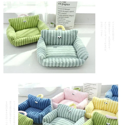 Puppy Special Sofa Kennel Winter Warm Pet Internet Celebrity Cat Nest Small Dog Dog Sleeping Mat Cushion Winter Bed