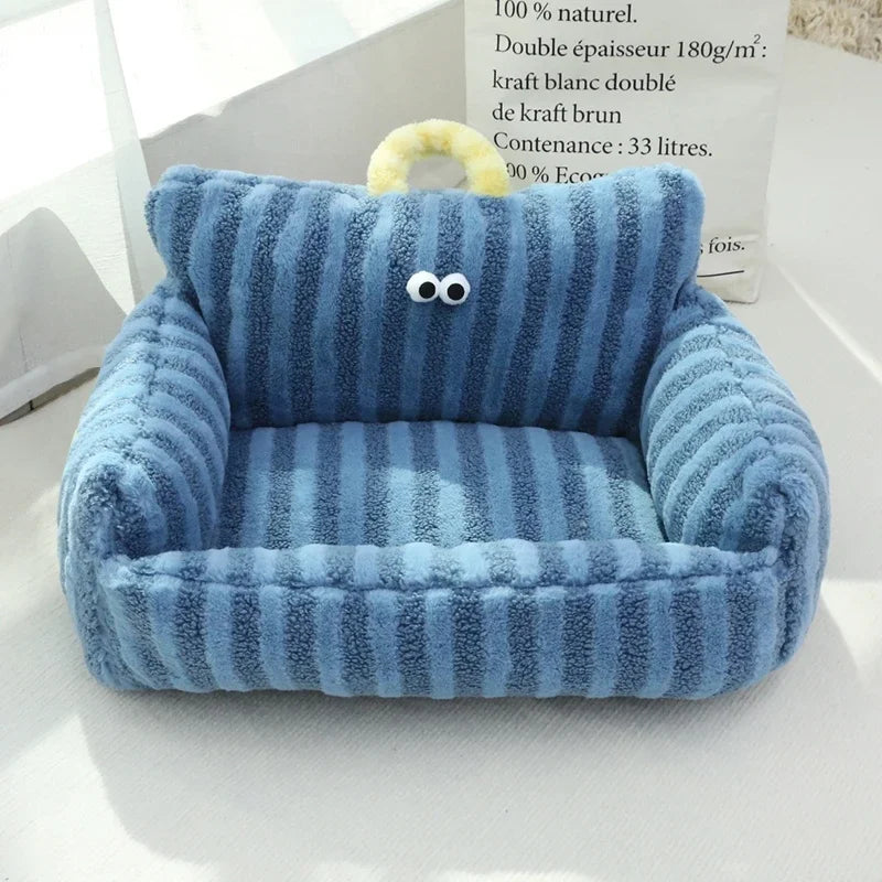 Puppy Special Sofa Kennel Winter Warm Pet Internet Celebrity Cat Nest Small Dog Dog Sleeping Mat Cushion Winter Bed
