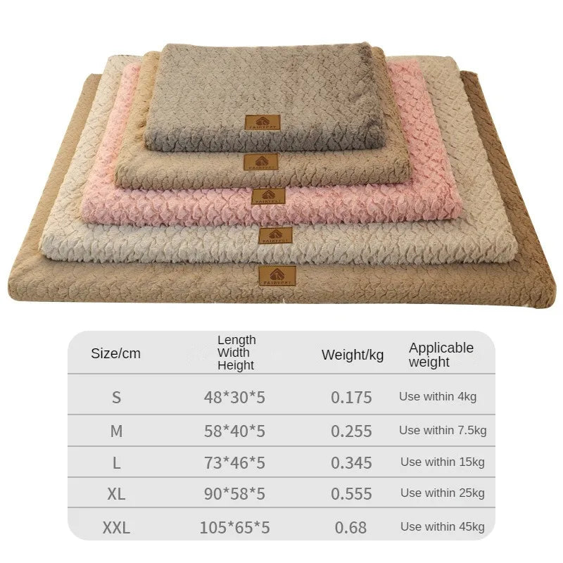Memory Foam Pet Bed With Removable Washable Faux Fur Cover Orthopedic Waterproof Dog Bed For Crate Anti-Slip Bottom Dog Bed