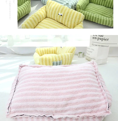 Puppy Special Sofa Kennel Winter Warm Pet Internet Celebrity Cat Nest Small Dog Dog Sleeping Mat Cushion Winter Bed