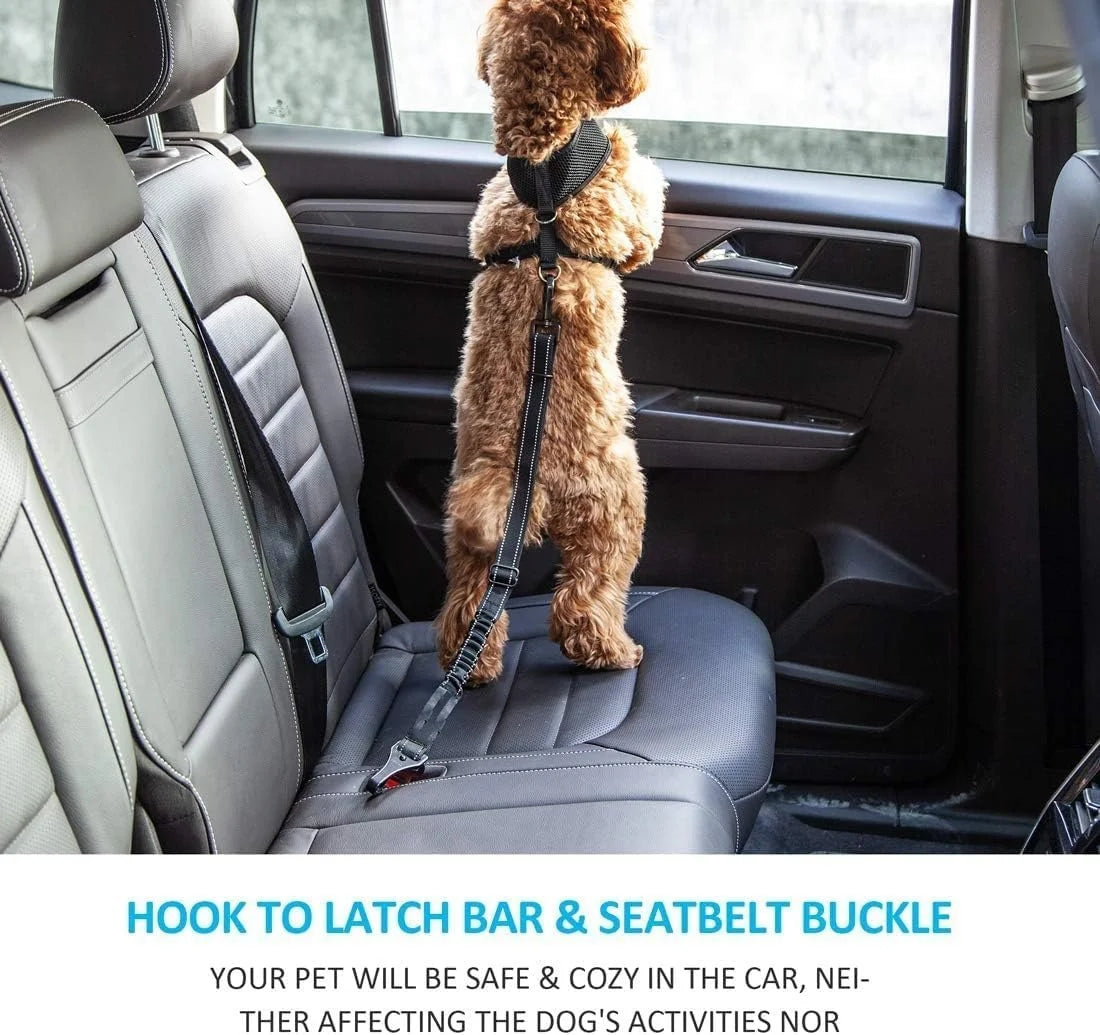 Dog Seat Belt for Car, Dog Car Harnesses Suitable for Safety Belt Buckle