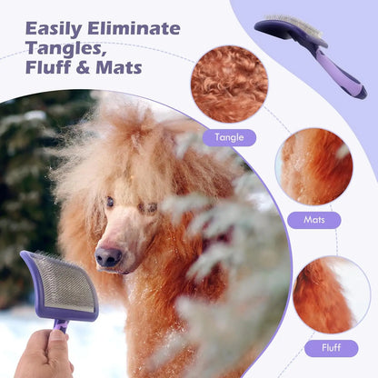 Dog Grooming Brush | Dematting & Detangle for Poodles & All Breeds | MyArturito