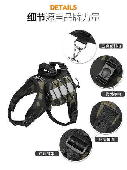 Pet supplies Dog Backpack for Hiking Camping Travel Waking Saddle Bag for Small Medium Dog Waterproof Tactics Pack