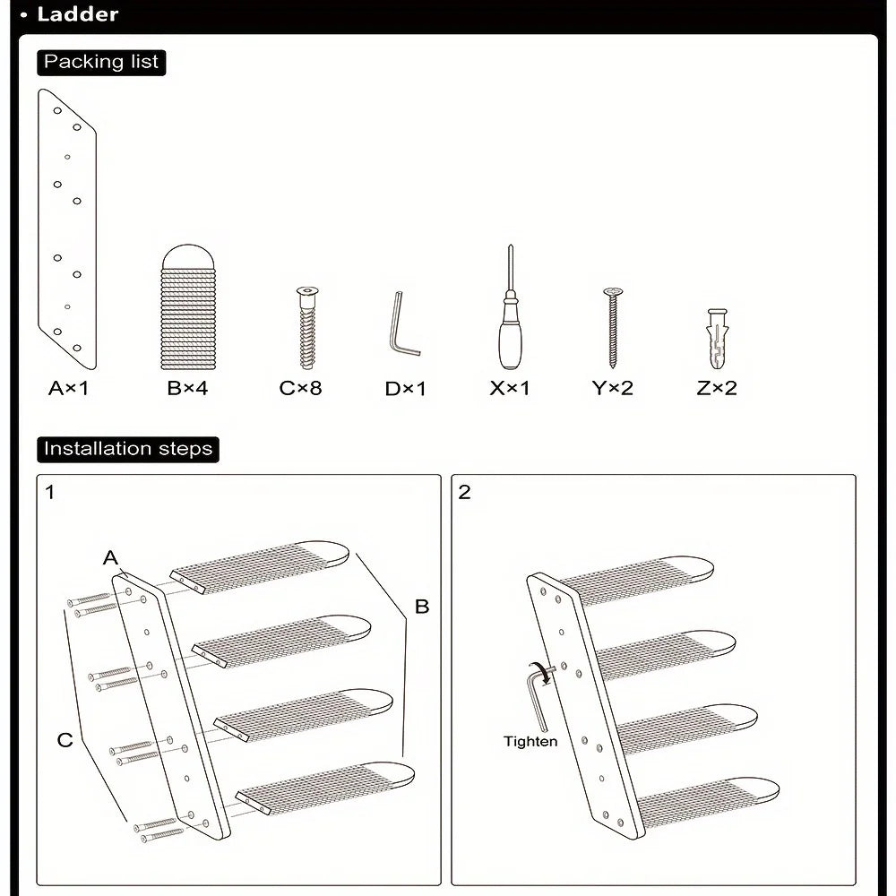 Cat Wall Climbing Shelf Steps Ladder Scratching Post Scratcher Bed Hiding House for Cats Tree Tower Pet Furniture Accessories