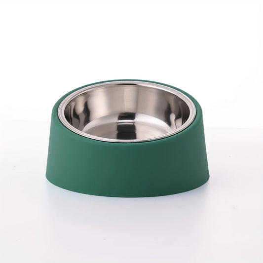 Elevated Dog Bowl Slanted Stainless Steel Food And Water Basin Feeder | MyArturito