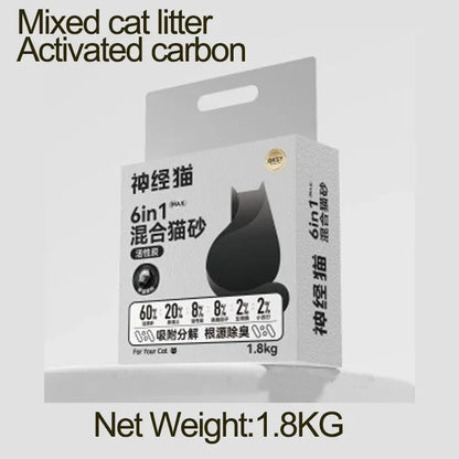 Tofu Cat Litter Green Tea Flavored Cat Litter Deodorizing Clumping Low Dust Non Stick Bottom