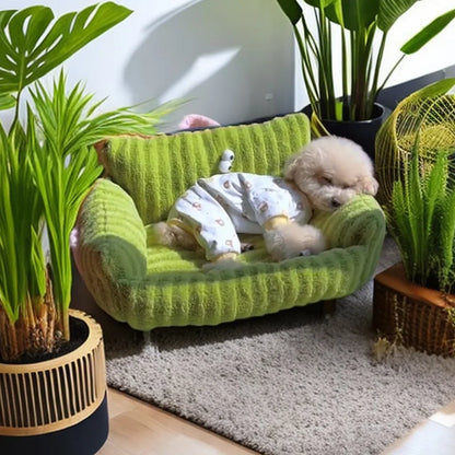 Puppy Special Sofa Kennel Winter Warm Pet Internet Celebrity Cat Nest Small Dog Dog Sleeping Mat Cushion Winter Bed