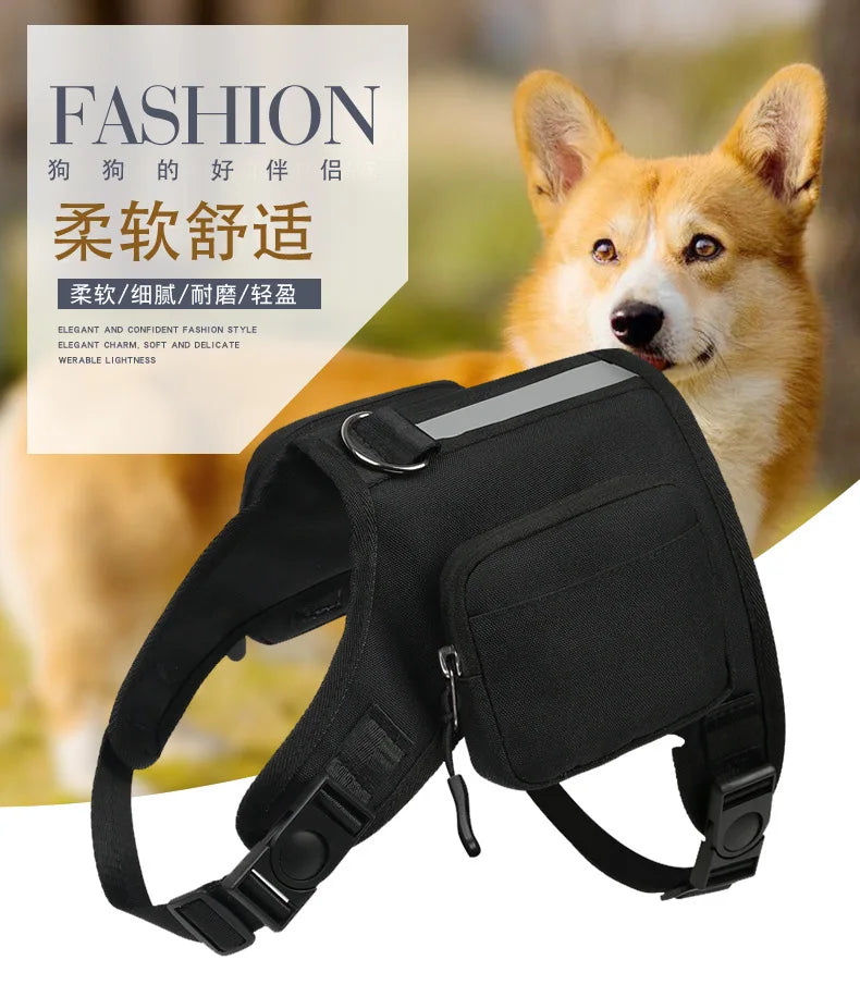 Pet supplies Dog Backpack for Hiking Camping Travel Waking Saddle Bag for Small Medium Dog Waterproof Tactics Pack