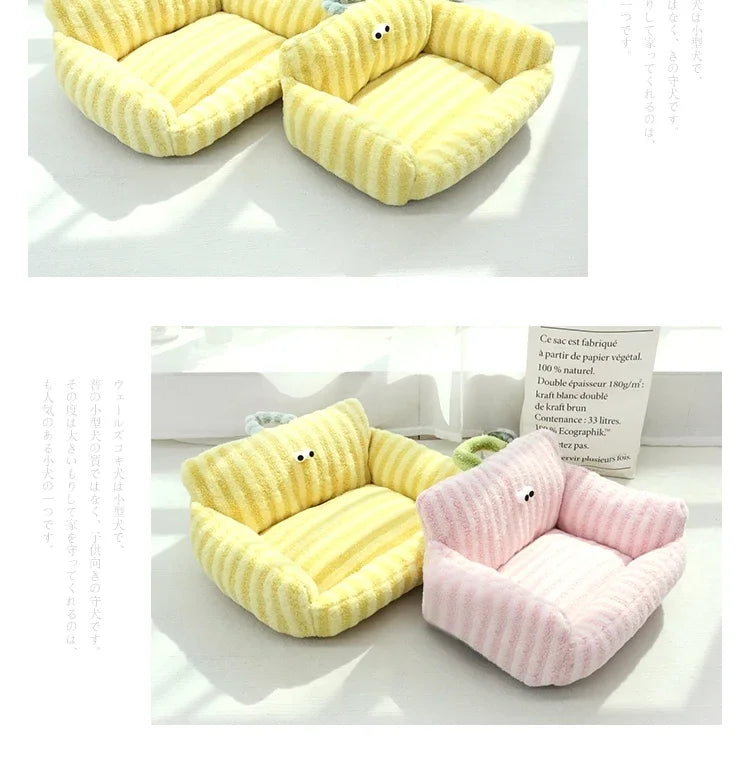 Puppy Special Sofa Kennel Winter Warm Pet Internet Celebrity Cat Nest Small Dog Dog Sleeping Mat Cushion Winter Bed