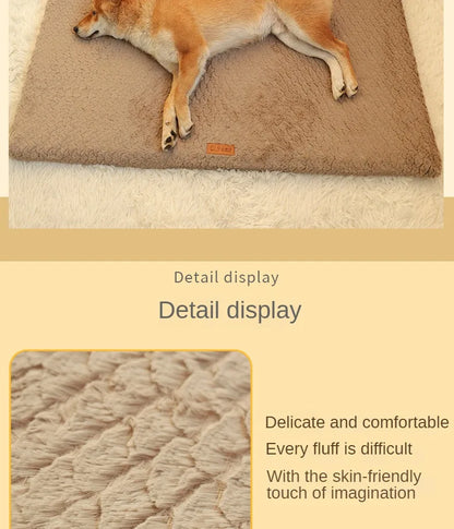Memory Foam Pet Bed With Removable Washable Faux Fur Cover Orthopedic Waterproof Dog Bed For Crate Anti-Slip Bottom Dog Bed