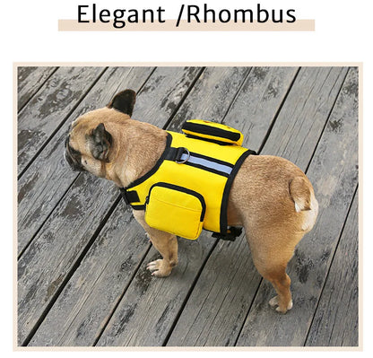 Pet supplies Dog Backpack for Hiking Camping Travel Waking Saddle Bag for Small Medium Dog Waterproof Tactics Pack