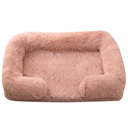 Large Dog Bed Plush Pet Bed Thick Removable Pad Winter Comfort | MyArturito