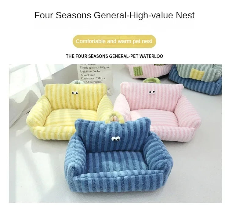 Puppy Special Sofa Kennel Winter Warm Pet Internet Celebrity Cat Nest Small Dog Dog Sleeping Mat Cushion Winter Bed