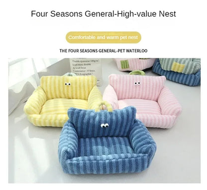 Puppy Special Sofa Kennel Winter Warm Pet Internet Celebrity Cat Nest Small Dog Dog Sleeping Mat Cushion Winter Bed