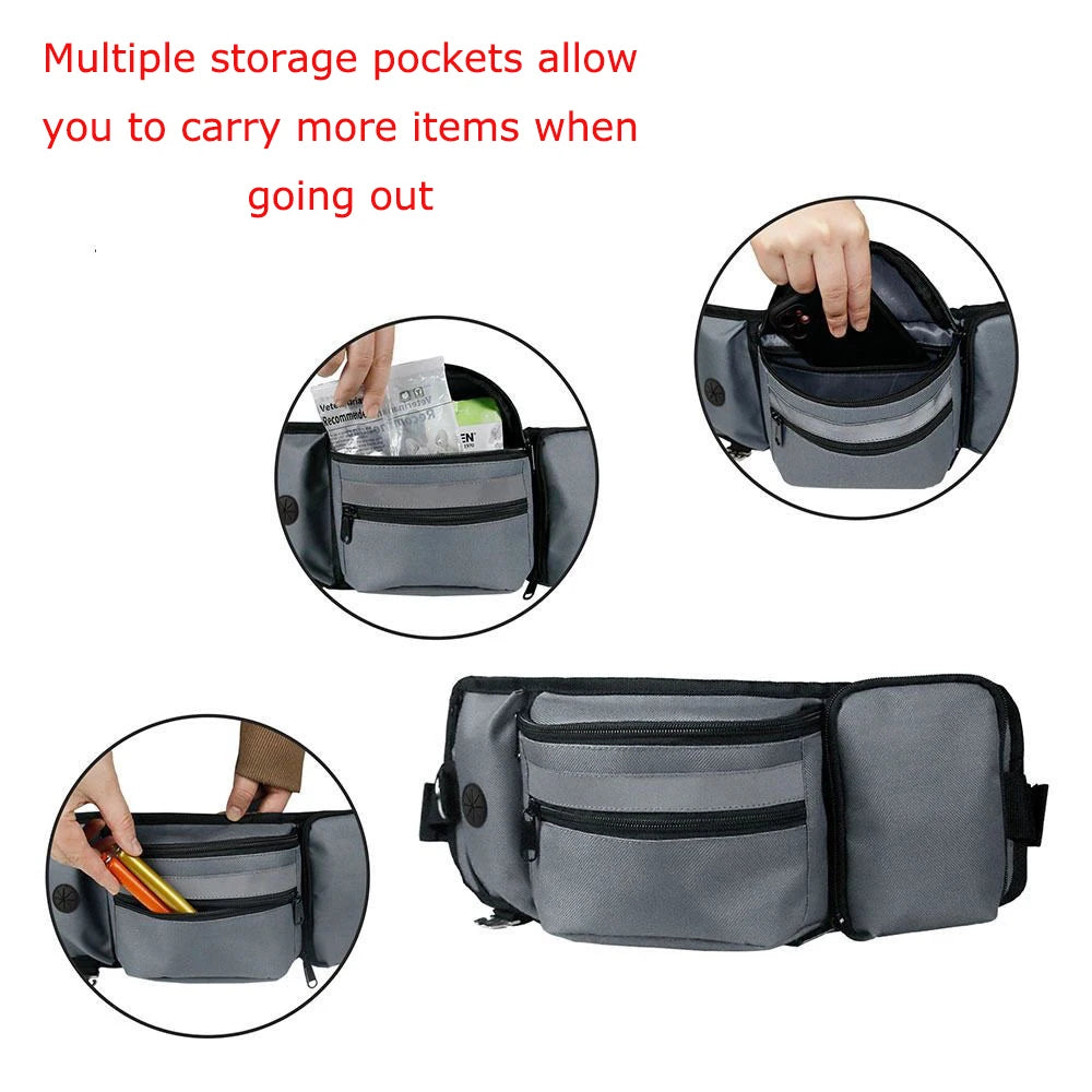 Dog Training Waist Bag Multi-functional Outdoor Pet Feeding Bag Pet Portable Belt Accompanying Dogs Treat Pouch For Polyester
