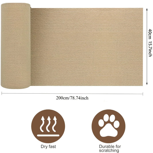 Self-Adhesive Cat Climbing Pad Wall And Furniture Protector 40x200 Cm | MyArturito