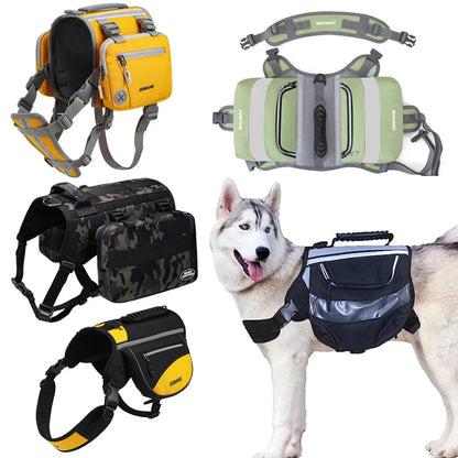 Pet supplies Dog Backpack for Hiking Camping Travel Waking Saddle Bag for Small Medium Dog Waterproof Tactics Pack