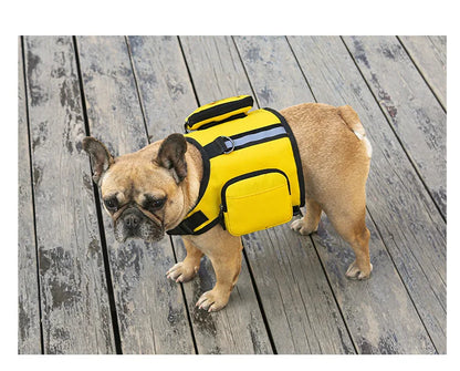 Pet supplies Dog Backpack for Hiking Camping Travel Waking Saddle Bag for Small Medium Dog Waterproof Tactics Pack