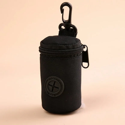 Hangable Dog Poop Bag Dispenser Zipper Dogs Walking Accessory Waste Bag Holder Portable Cute Garbage Bags Organizer Pet Supplies