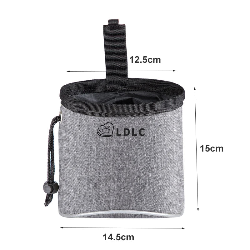 Dog Treat Training Pouch | Oxford Cloth 14.5×15cm with Poop Bag Dispenser | MyArturito